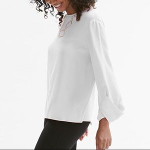 MM Lafleur Jodie Top White Size Small